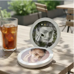 Tabletop LED Makeup Mirror Dimmable Vanity Mirror for Desk