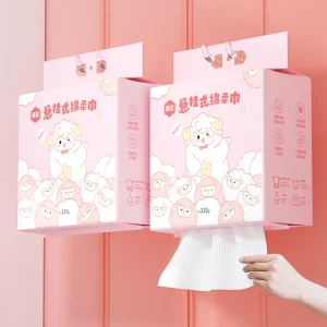 The Best selling Disposable Custom Printed Bottom Extraction Soft Cotton Towel Wall Mounted Face Towel
