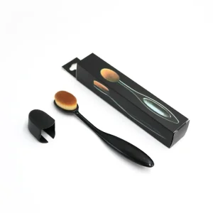 The Newest Stand up Single Makeup Brush Set Private Label Triangle Toothbrush Foundation Brush With Cover