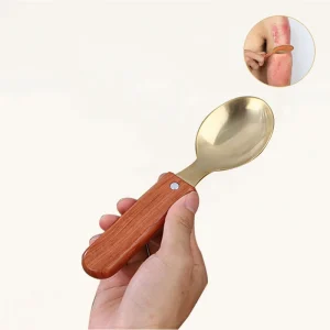 Therapy Device for Shoulder Back Knee for Beauty Guasha Wood Spoon Massage Tool