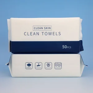 Thickened Disposable Beauty Towels Face Wipes Soft Non-Woven 200x200mm for Makeup Removal & Cleansing Disposable Towel Dry Wipes