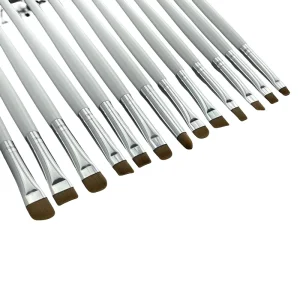 Thin Straight Fine Flat Angled White Eyebrow Single Makeup Brush Eyeliner Eyebrow Shaping Brush
