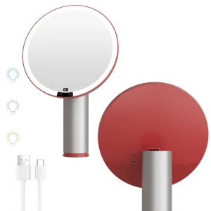 Three Color Light Big Size Touch Switch Round Lighted Makeup Mirror Vanity Mirror with Lights