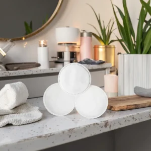 Tiktok OEM ODM Customizable White Super Soft High Absorbency 3 Layer Cotton Pads for Facial Cleansing Makeup Skin