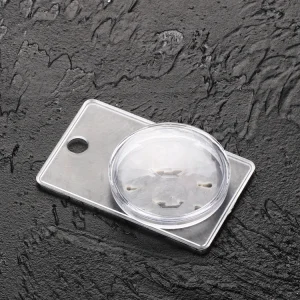Transparent Nail Art Accessories Custom Plastic Cosmetic Container for Powder