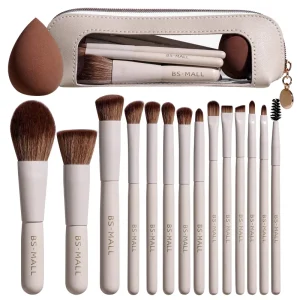 Travel Kit Makeup Brushes Set 14PCS Custom Logo Small Size Professional Face Make up Brushes Foundation Sponge with Bag
