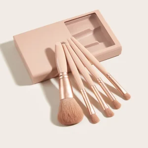 Travel Makeup Brush Set Portable Mini Makeup Brushes with Mirror Box