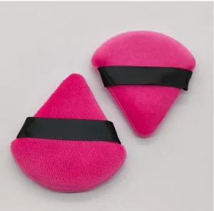 Triangle Velvet Makeup Sponge Cosmetic Powder Puff Soft Cotton Beauty Triangle Powder Puff