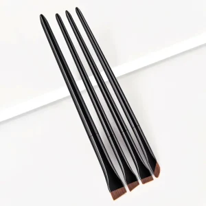 Ultra Fine Flat Tip Blade Eyeliner and Slanted Brow Brush Portable Makeup Tools for Face Concealer and Eyeliner Application