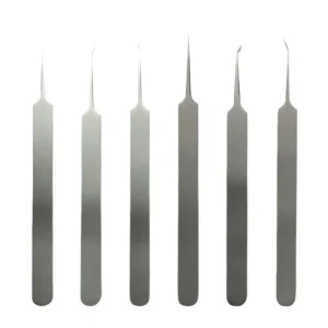 Ultra-Fine Titanium Alloy Non-Magnetic Cell Tweezers Full Set Acne Removal Needle Blackhead Pimple Comedone Pimple Extractor
