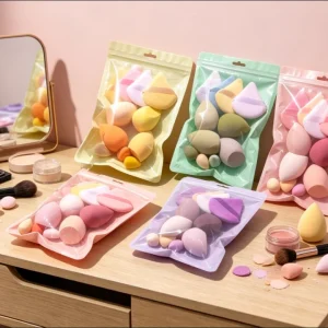 Ultra Soft High Quality Latex free Multi color Makeup Sponge Set ISO9001 Certified for Daily Professional Use Washable Private