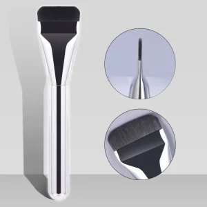 Ultra Thin Blade Foundation Brush Synthetic Bristles Traceless Square Makeup Brush for Foundation Single Blending Cosmetic Brush