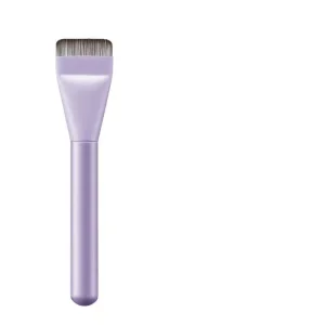Ultra Thin Purple Flat Foundation Brush for Face Makeup Synthetic Hair Single Base Mask Contour Brush with Comfortable Handle