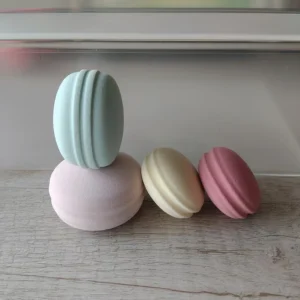 Ultra soft Macaron shaped Makeup Sponge Cute Realistic Makeup Sponge Latex free Washable Blender Sponge Niche Makeup Sponges
