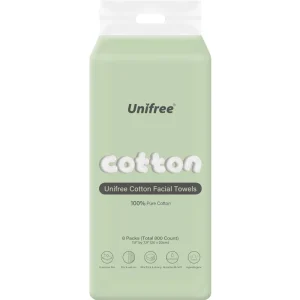 Unifree OEM ODM Custom Face Tissue Ultra Thick Biodegradable Face Towel for Face Makeup Remover Use