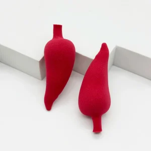 Unique Design Chili Pepper Makeup Sponge Non latex Material Soft and Skin Friendly Non latex Makeup Sponge New Design