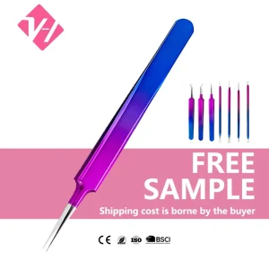 VH Squeeze Whelk Deep Cleaning Acne Needle Tweezers Factory Price Blackhead Extractor Makeup Facial Tools Acne Tweezer
