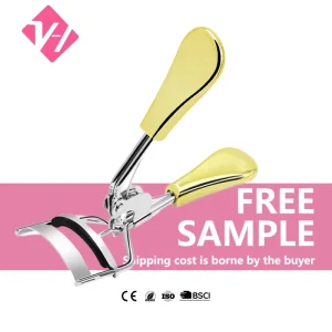 VH Wide Angle Diamond Handle Eyelash Curler Carbon Steel False Lash Applicator Tweezers Factory Makeup Tools