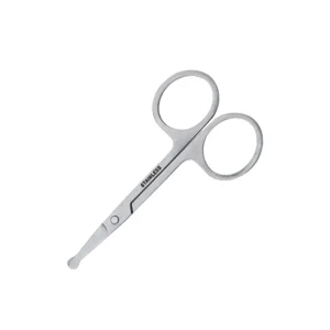 VW MS 017 Professional Safety Manicure Eyebrow Scissors Stainless Steel Handle Straight Blade Sharp Right-Handed Design