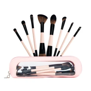 Vegan Hair Contour Powder Makeup Brushes Set Dual Ended Foundation Blending Cosmetic Brush Custom Logo
