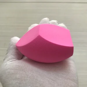 Vegan PU Big Facial Makeup Sponge Blending Foundation Dry Wet Use Latex Free Customized Color Washable 80x52mm