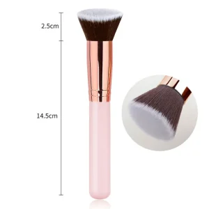 Vegan Synthetic Face Single Makeup Brush Flat Top Kabuki Foundation Brush