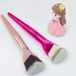 Vliya Single Makeup Brush Set Bling Heart Shaped Powder Foundation Face Brush for Beauty Makeup
