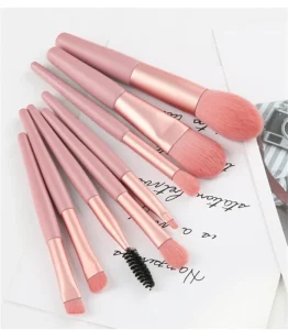 WELLFLYER MABR 001 10 Multicolor Professional Makeup Brush Set 8 Pcs Travel Portable Set Soft Eyeshadow Blush Beauty Makeup Tool