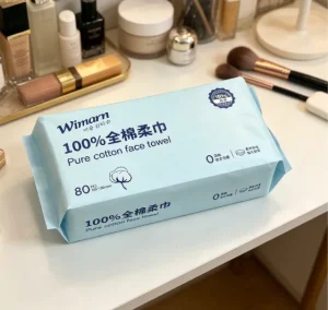 WIMARN Thick 100% Cotton Disposable Facial Towels