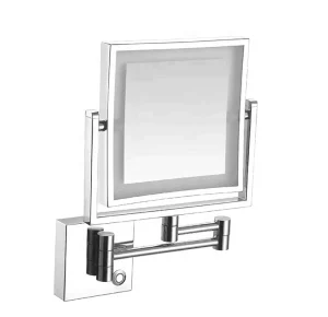 Wall Mounted Makeup Mirror with LED Light for Dressing Room Bedroom and Bathroom