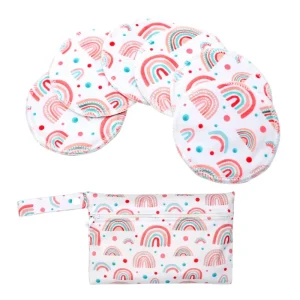 Washable Bamboo Fiber Breast Pads Reusable Nursing Pads for Breastfeeding Anti Leak Comfort for Nursing Mothers