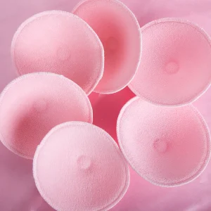 Washable Breast Pads Leak Proof Organic Bamboo Contoured Reusable Nursing Pads Super Absorbent Breastfeeding Pads