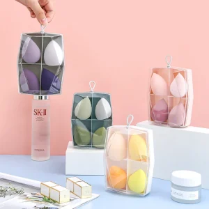 Water Drop Cosmetic Makeup Sponge Custom Tool Boxed With 4 Pieces