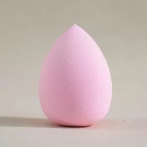 Waterdrop Shaped Makeup Sponge Pink Single Color Beauty Sponge Cut Makeup Sponge
