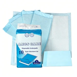 Waterproof Disposable Adult Nursing Underpads Non Woven Fabric 1 Ply Absorbent Breathable Pads