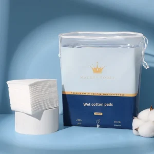 Wet Compress Cotton Pads 200 Pieces Stretchable Thin 1 Layer Spa Toner Cotton Pads