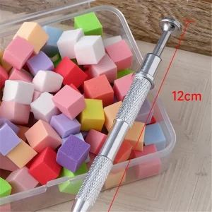 White Gradient Transfer Makeup Sponge Colorful DIY Manicure Nail Art Accessories