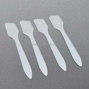 White Plastic Mask Spatula Single Use Facial Mud Mask Applicator Spoon DIY Mask Mixing Tool for Home Salon Skincare