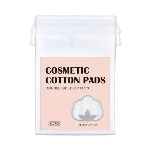 White Square Cotton Pads 5cm*6cm 2 Layer Thickened 200 Count Beauty Tool for Skincare and Makeup Removal