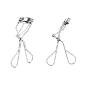 Wide Angle Lashes Curls Silicone Pad Eyelash Curler in Matte Silver Color