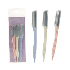 Women Makeup Tools 3pcs Eyebrow Razor Professional Eyebrow Trimmer with Cover