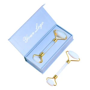 Women Skincare Face Roller Rose Quartz Jade Roller Opalite Roller for Face Anti Aging