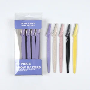 Women’s Beauty Care Facial Eyebrow Razor Trimmer Dermaplaning Tool for Makeup Shaving Mode