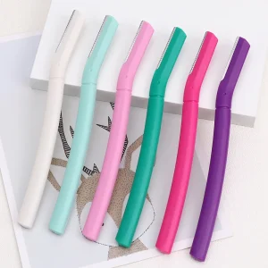 Women’s Biodegradable Eyebrow Trimmer Facial Razor and Hair Removal Tool Derma Razor for Eyebrow Shaping