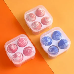 Women’s Makeup Sponge Set Latex Free Beauty Products with Washable Puff Cute Style Facial Usage Makeup