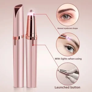 Women’s Rechargeable Electric Eyebrow Trimmer Pen Automatic Shaver Epilator for Eyebrow Grooming Cross Border Product