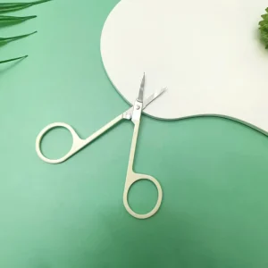 Women’s Stainless Steel Eyebrow Scissor Pointed Tip Makeup Tools Personal Care Item Bag