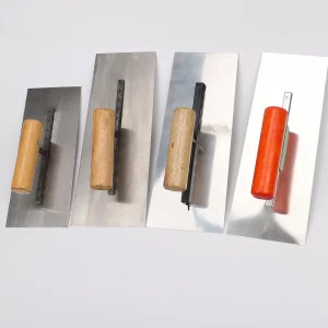 Wooden Handle Plastering Board Plastering Tile Construction Plastering Knife Small Mud Scraper Putty Stainless Steel Push Blade