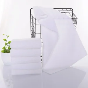 Woven Microfiber Hotel Towel Super Absorbent Quick Dry Square Face Towels Machine Washable Salon Disposable