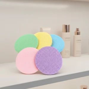 Woxin PVA Super Soft Washable Compressed Facial Sponge Sheets & Pads for Makeup Removal and Cleansing Puffs